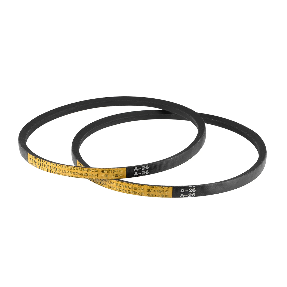 

Uxcell A26 V-Belts 26" Pitch Length, A-Section Rubber Drive Belt 2pcs