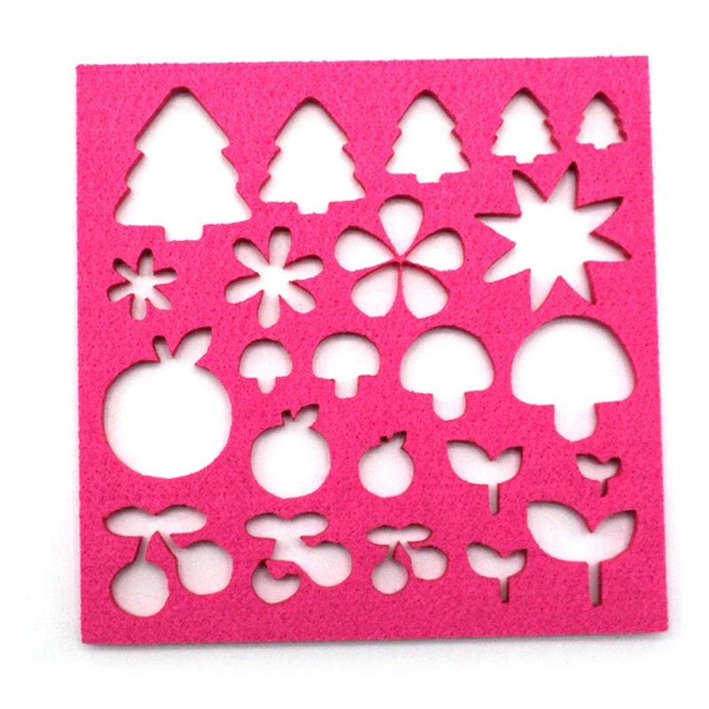 

7pcs Felt Mold Needle Felting DIY Craft Stencil Applique Handicraft Woolen Mould