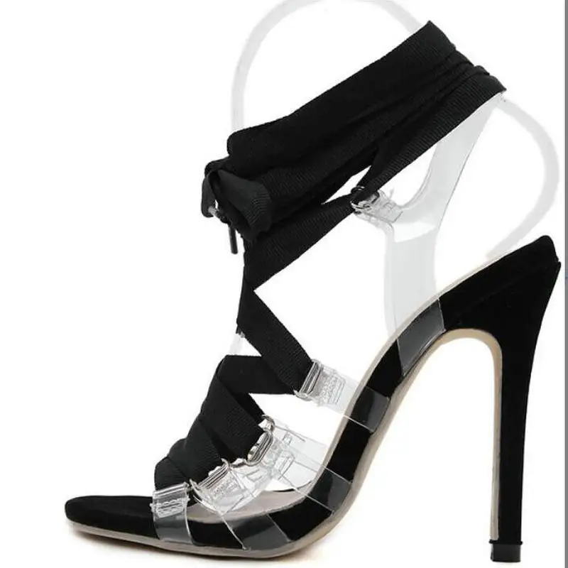 DIJIGIRLS/Европейские пикантные классические Стиль ПВХ Ясный Прозрачный ремешками