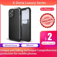 x doria defense lux phone case for iphone 12 pro max military grade drop tested case cover for iphone12 min aluminum cover