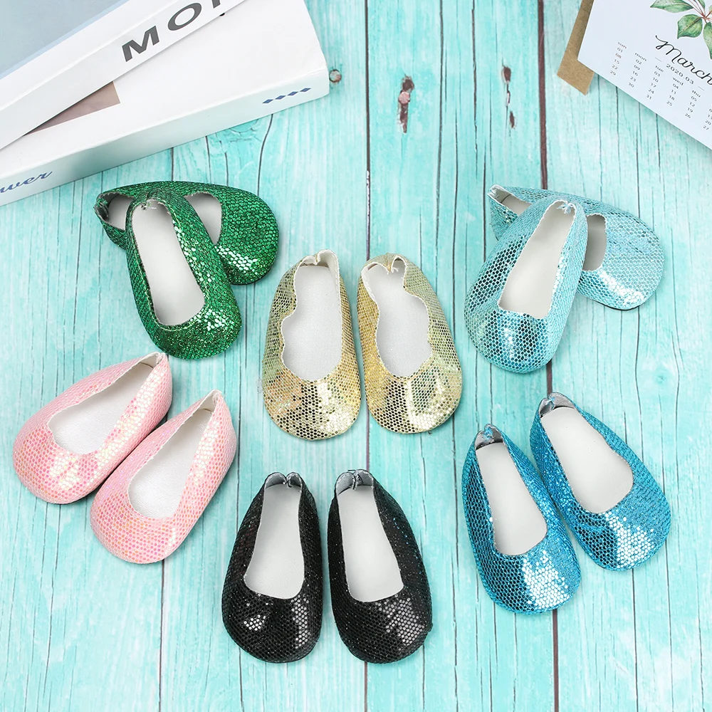 1 пара блестящих кукол-блестки обувь разных цветов размер обуви 18 дюймов/43 см