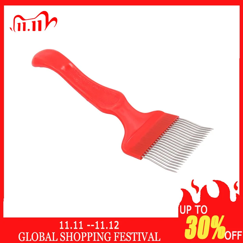 1 шт. 18 Pin зубцов гребень вилка из нержавеющей стали скребок с для меда пчелы