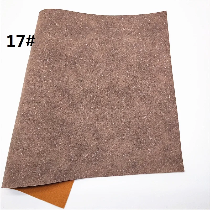 1 шт. 21X29 см Синтетическая кожа замша блестящая кожа ткань для DIY аксессуары Диван сумки и обувь 4S23 - Цвет: 17