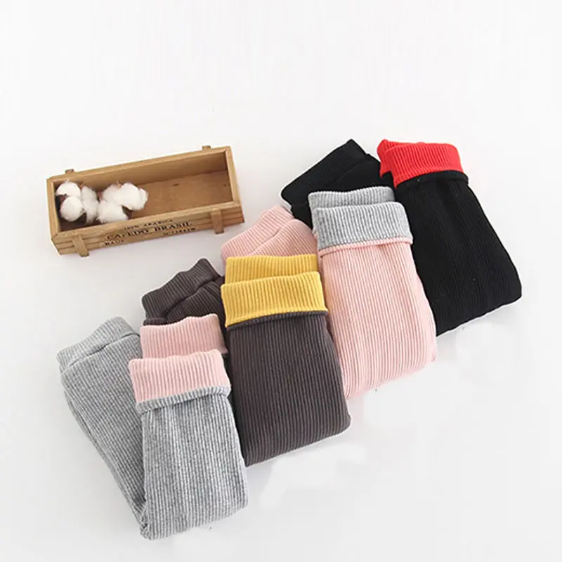 

Высококачественные леггинсы для девочек; Сезон осень-зима; Детские брюки; Для детей От 6 месяцев до 6 лет для мальчиков, бархатные утепленные ...