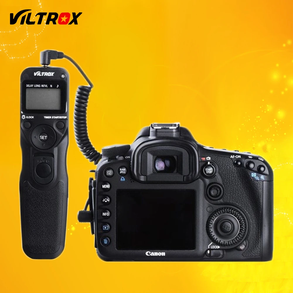 Кабель управления спуском затвора с ЖК таймером Viltrox для Nikon D810 D800 D800E D700 D300 D200 D300S D5
