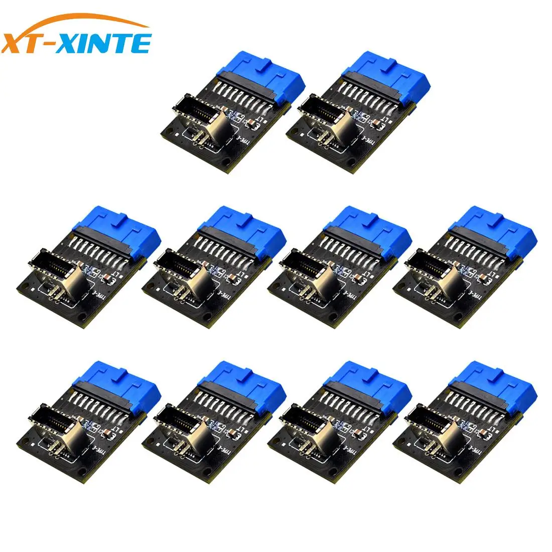 XT XINTE 10 шт. Type C USB3.1 Разъем для передней панели USB 3 0 19 Pin TYPE E 20Pin адаптер расширения