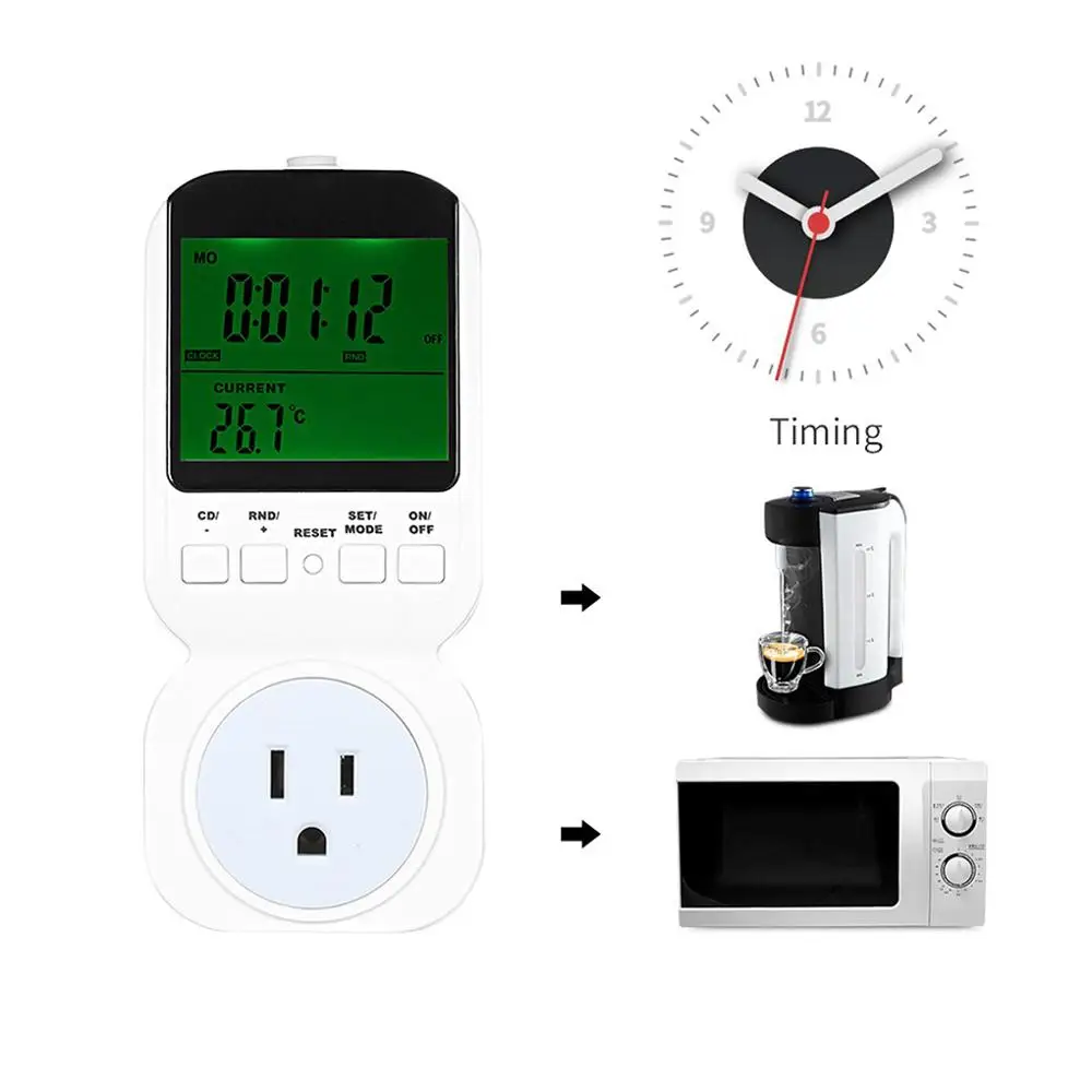 Розетка многофункциональная термостат таймер розетка с датчиком цифровые часы