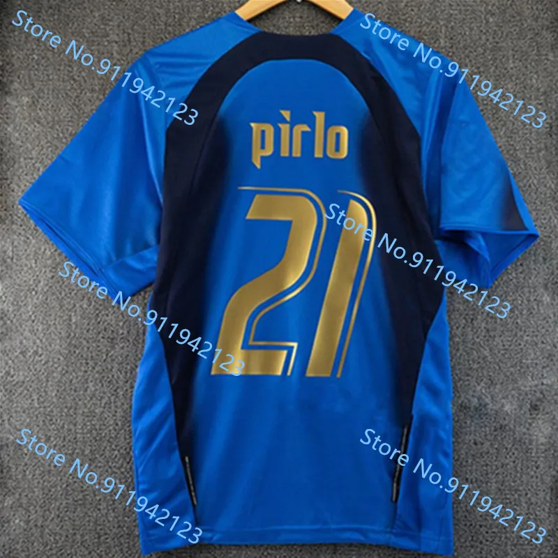 

Retro 2006 Pirlo NO:21 Retro jersey classic shirt can be customized jersey T-shirt