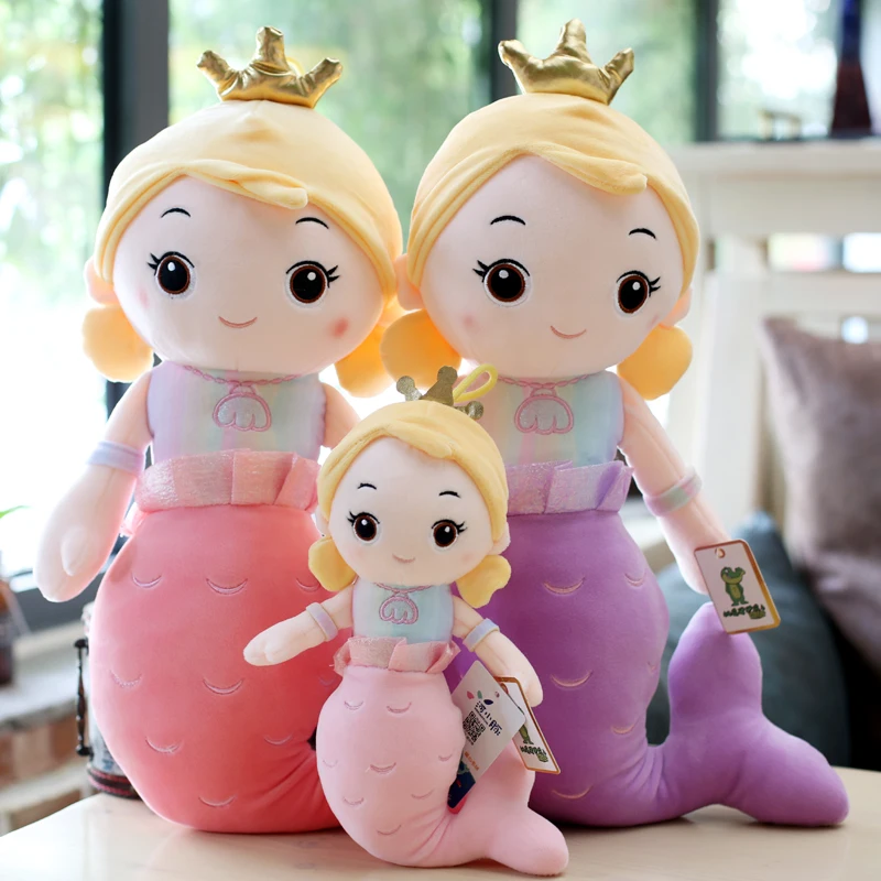 Новая Милая Корона Русалочка плюшевая игрушка кукла детская игрушка девочка подарок на день рождения Домашнее украшение