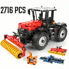 Высокотехнологичный конструктор MOULD KING MOC грузовик Радиоуправляемый трактор Fastrac 4000er набор кирпичей детские развивающие игрушки рождественские подарки