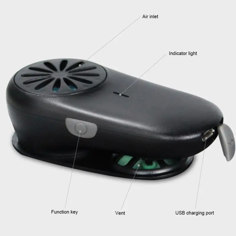2020 New Mini Facial Fans Ventilation Fan Rechargeable Smart Mask Breathing Valve For Electric Masks | Безопасность и защита