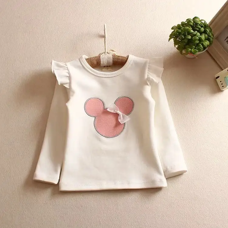 2 3 4 5 6 7 Year Girls T-shirt Long Sleeve Cotton Cartoon Kids T Shirts for Girl Baby Toddler Children Top Clothes Pullovers | Детская