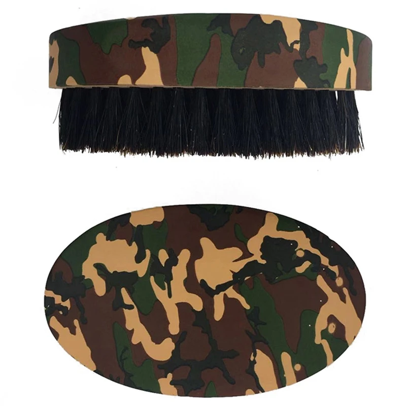 

Camouflage Beard Brush Men's Hair Brush for Skin Care Natural Boar Bristle Brush for Mens Grooming Scalp Brush