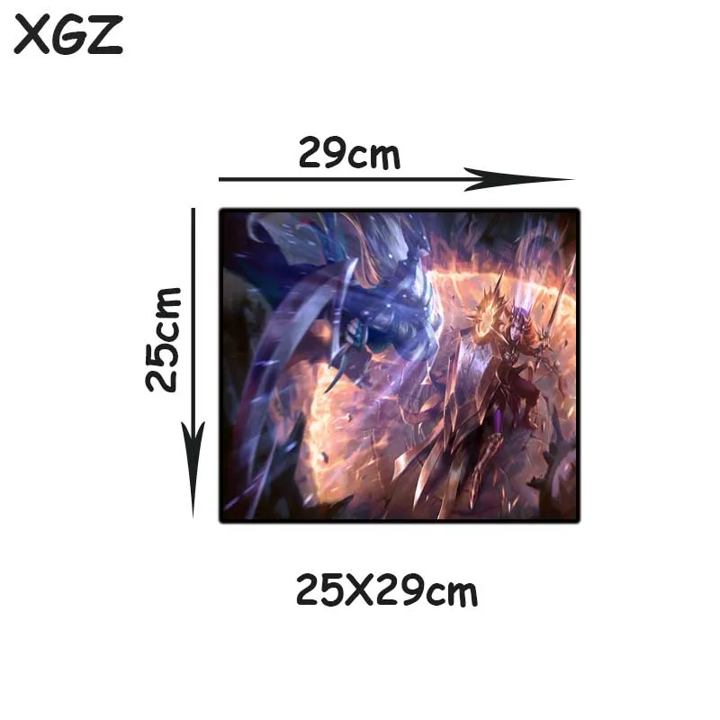 

XGZ Anime Guardian Large Gaming Mouse Pad Black Lock Edge Custom Office Computer Keyboard Table Mat Speed Rubber Stripe Non-slip