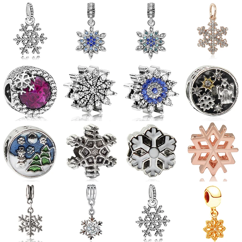 Рождественский снежинка зимний кулон амулеты модные украшения сделай сам