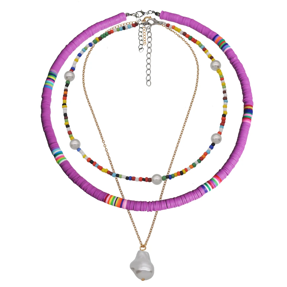 

Набор из 3 разноцветных бусин для женщин