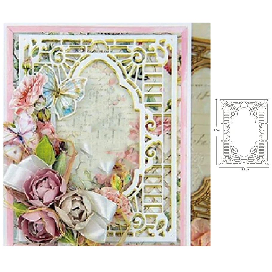 Металлические Вырубные штампы полый каркас фоновая вырезанная форма украшение