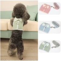 breathable dog harness vest pet mesh harnesses collar pet leash dogs clothes puppy training walking lead rope cat chest strap