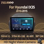 Автомагнитола TIEBRO, 2DIN, Android 2010, для Hyundai IX35-2015, GPS-навигация, автомобильный мультимедийный плеер, стереоприемник, DSP автомобильная стереосистема