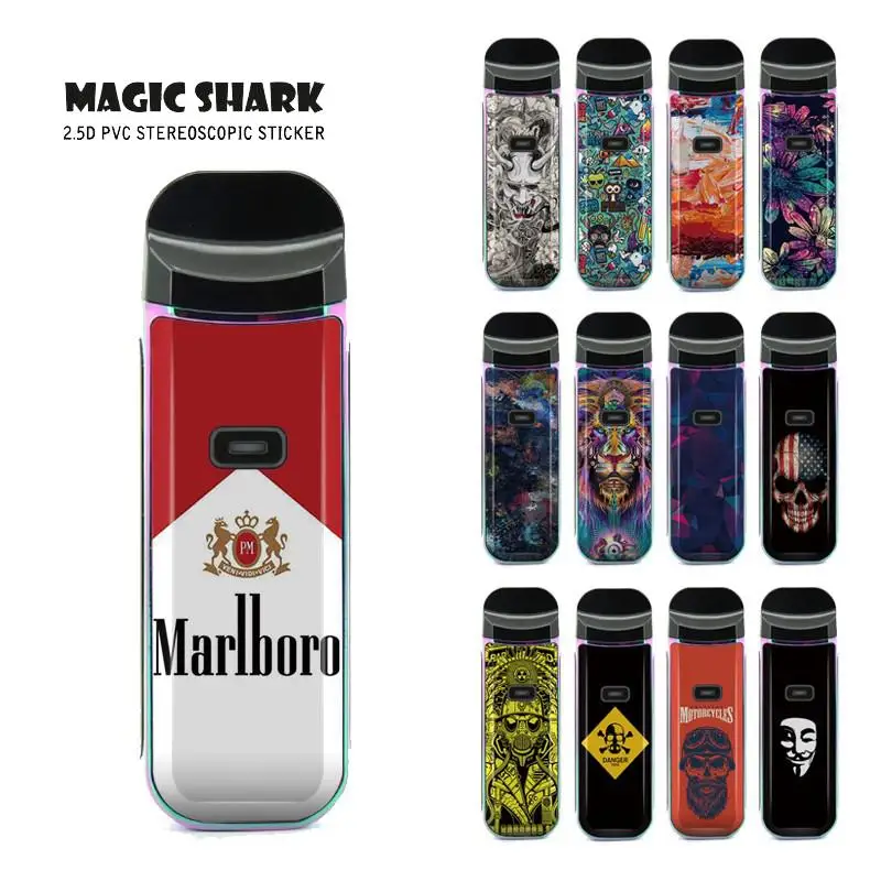 Волшебная Акула новинка 100% Череп зло флаг цветок картина Лев стерео чехол