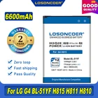 Аккумулятор LOSONCOER 6600 мАч для LG G4 Battery H811 H810 VS999 V32 VS986 LS991 F500 F500S F500L H815 H81 H818 H819