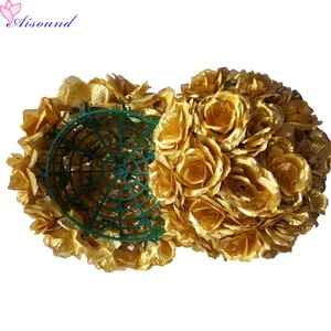 1 шт. полный цветок мяч искусственные Шелковая Роза украшение для свадьбы центральные целовать Pomanders брак вечерние Новое поступление на Новый год Декор Flori