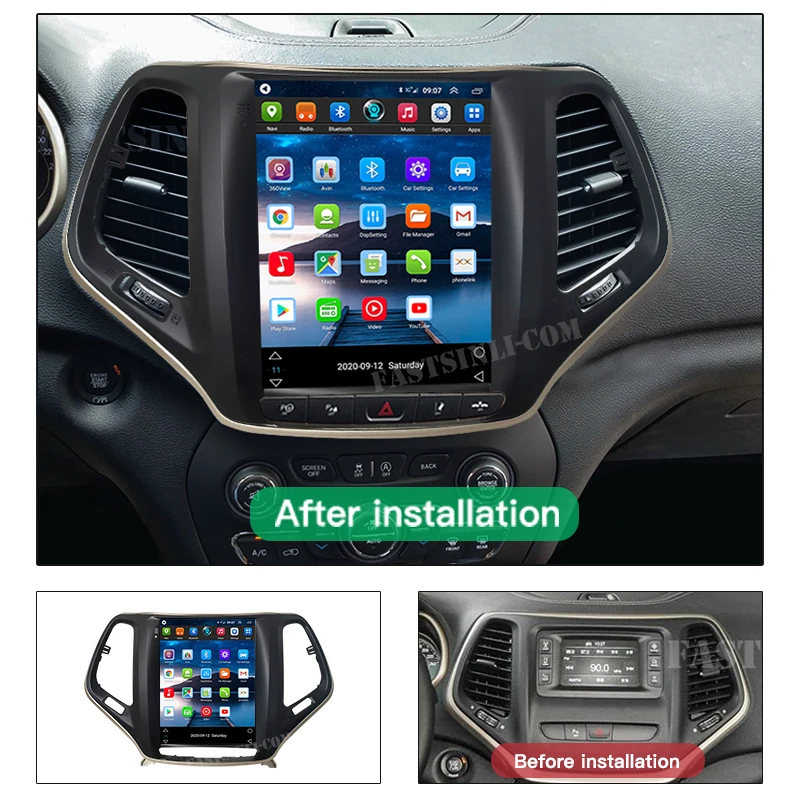 Вертикальный экран Android автомобильный DVD мультимедийный плеер GPS аудио