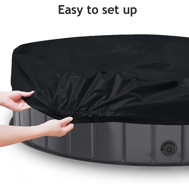 

Newly Foldable Round Pool Cover Portable Pet Pool Shield Multifunctional Waterproof Dustproof Pool Accessories