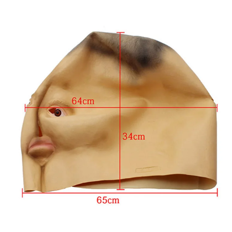 Новинка латексная маска на голову для взрослых опора косплея аксессуары