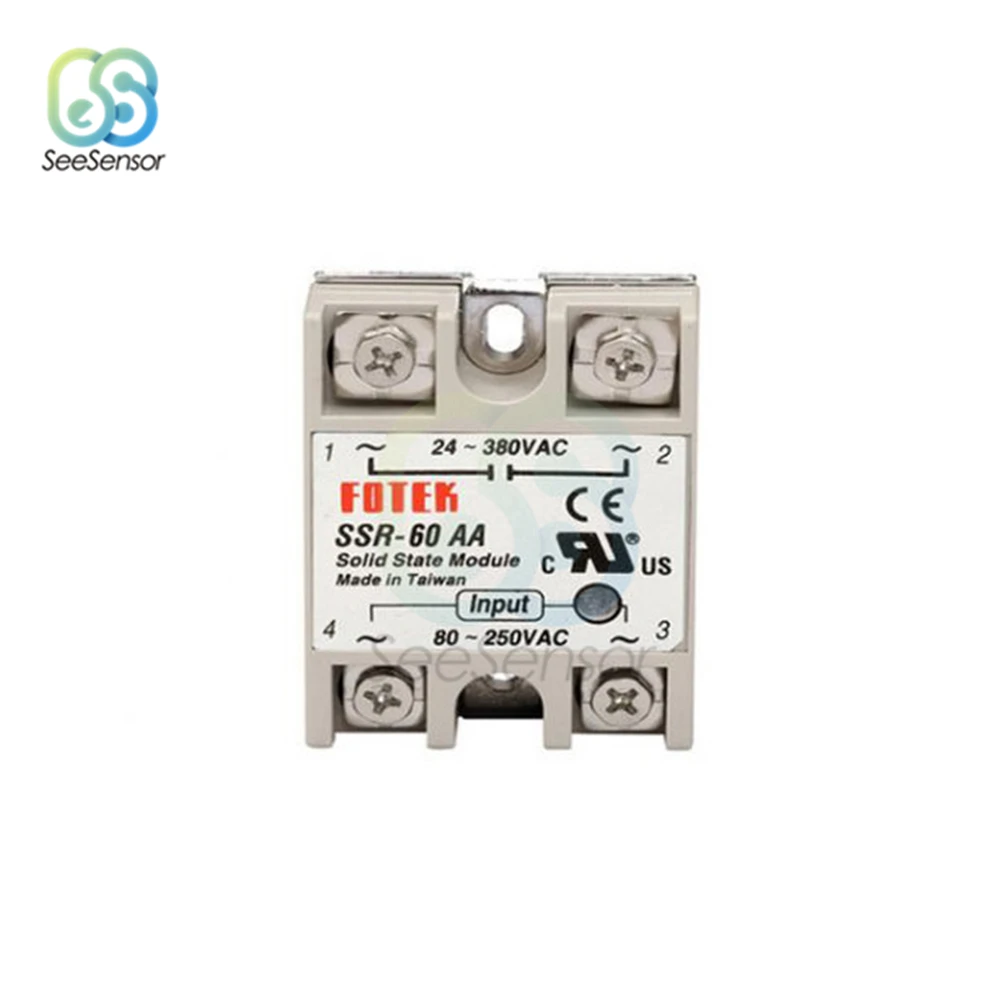 Твердотельное реле Φ 60A 100A 80-250V AC TO 24-380V SSR 60AA 100AA | Обустройство дома