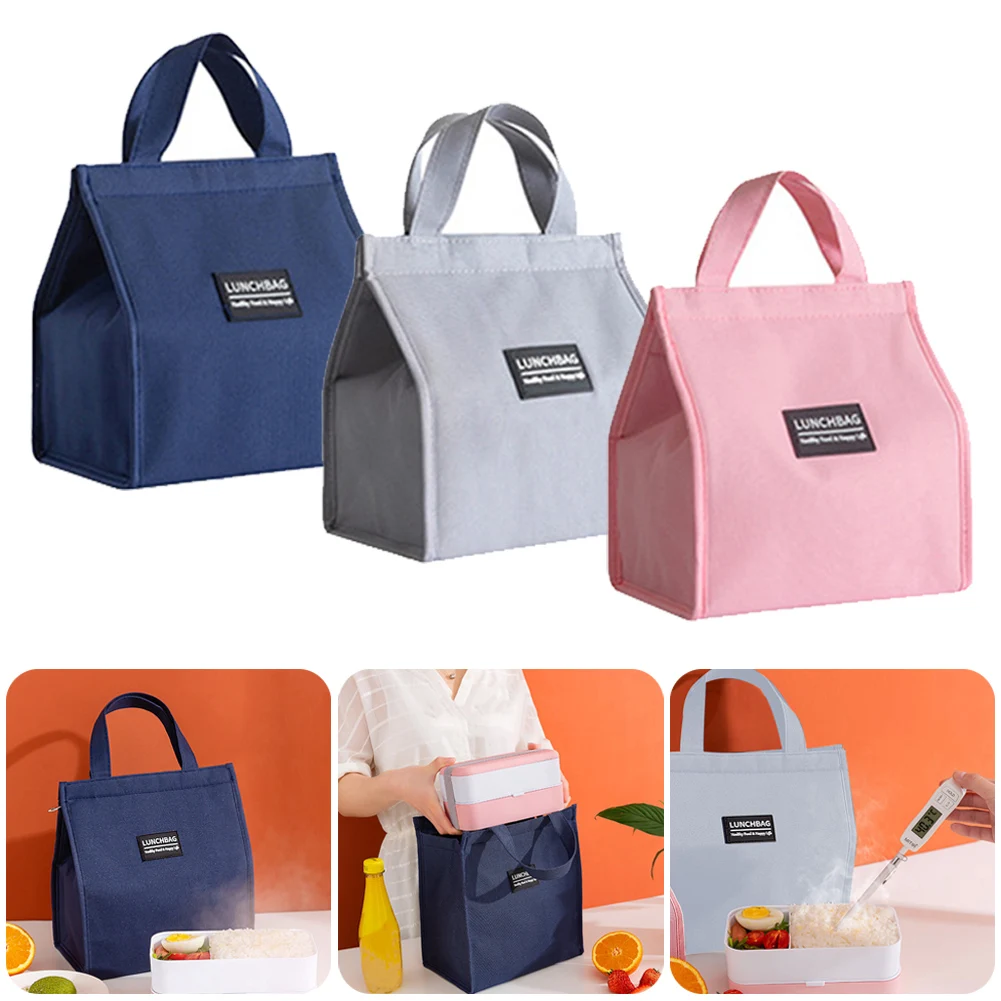 

Lunch Bag have 3 Sizes Portable lunch bags for women Waterproof Oxford Fabric Thermal Insulation lunch bag For Office Travel