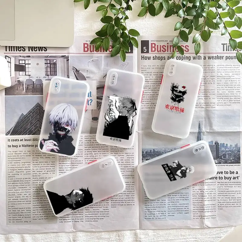

Anime Tokyo Ghouls terror horror Phone Case matte transparent For iphone 7 8 11 12 plus mini x xs xr pro max cover