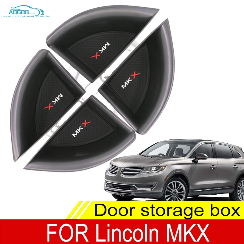 

Car Front Rear Door Handrail Sort Out Storage Box For Lincoln MKX Auto Interior Decoration Accessories