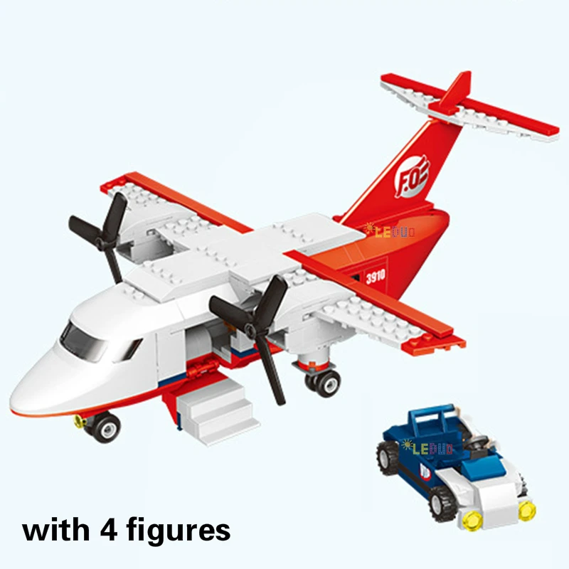 Городской самолет строительные блоки шоу VIP челнок вертолет кирпичи игрушки для