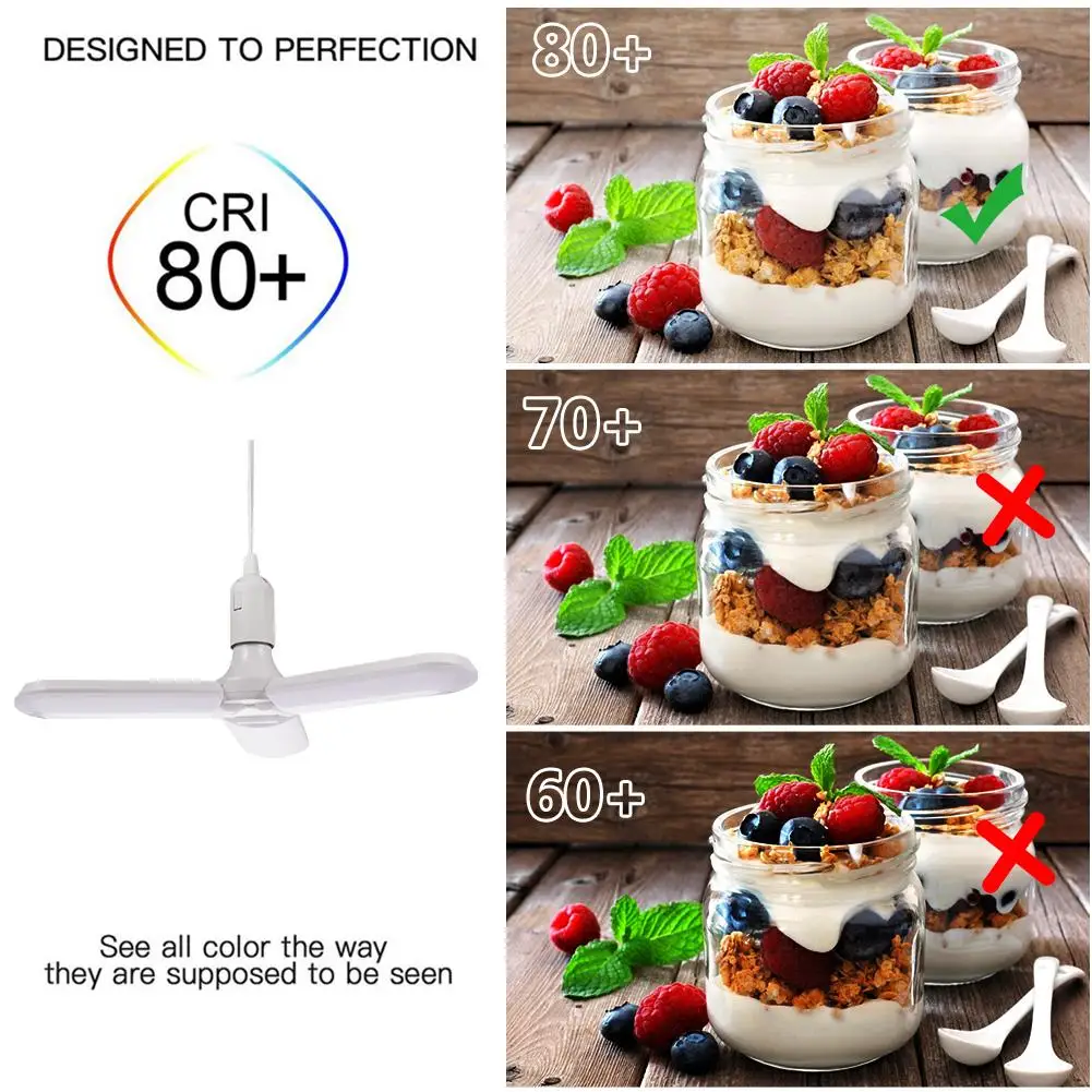 36 Вт E27/E26 вентилятор RGB лезвие светодиодный свет лампы деформируемая игрушка