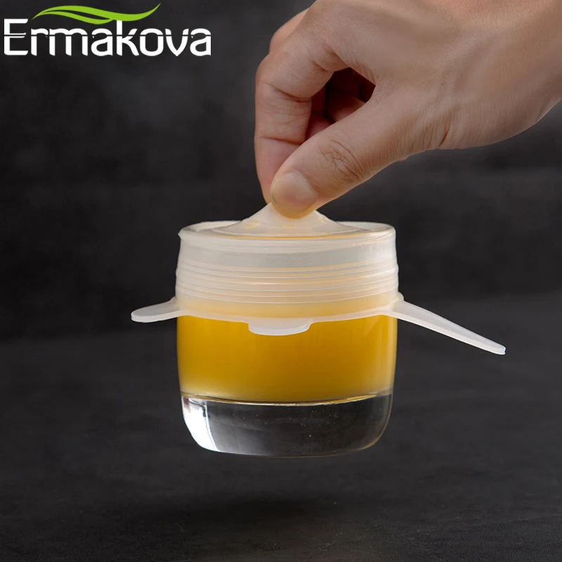 ERMAKOVA набор из 6 силиконовых эластичных крышек силиконовая обертка эластичная