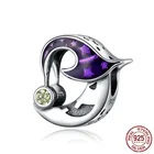 Женский браслет из серебра 925 пробы, с Луной и ведьмой