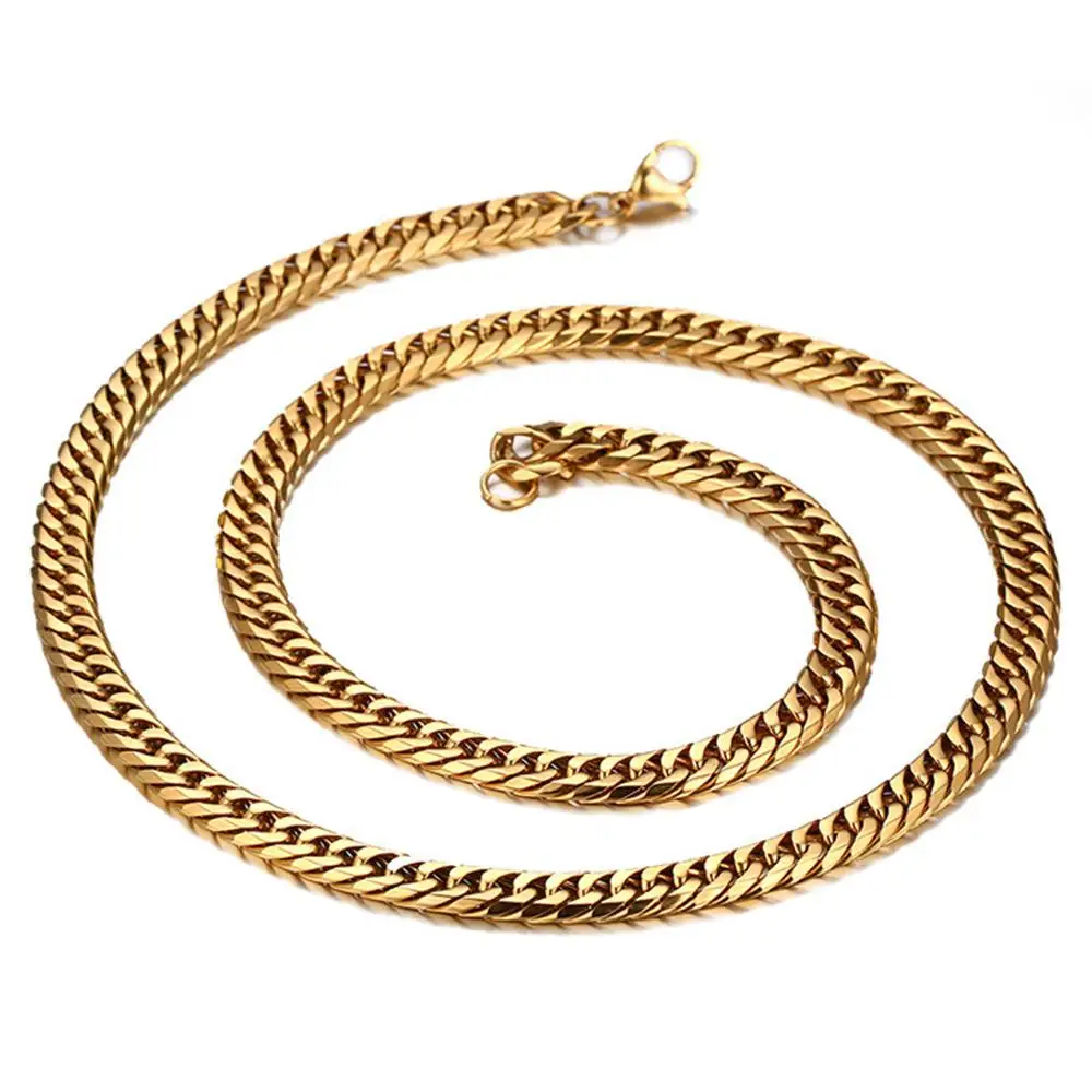 Tisnium стимпанк стильные мужские ожерелья золотого цвета из нержавеющей стали