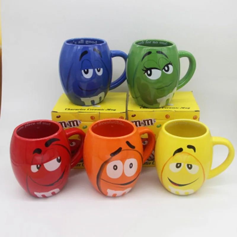 2020New 600mL m&ampm Beans Coffee Mugs Tea Cups and Cartoon Cute Expression Mark Large Capacity Drinkware Christmas Gifts. | Дом и сад