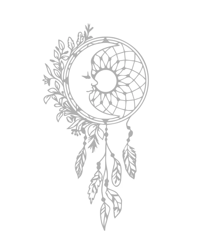 

Dreamcatcher Wall Sticker Vinyl Removable Decals Creative Beautiful Flower Sticker For Bedroom Living Room House Decor