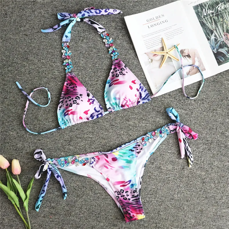 Bikinx бикини со змеиным принтом mujer купальный костюм треугольный сексуальный женский купальник пуш-ап купальник женский купальный костюм микро бикини Новинка