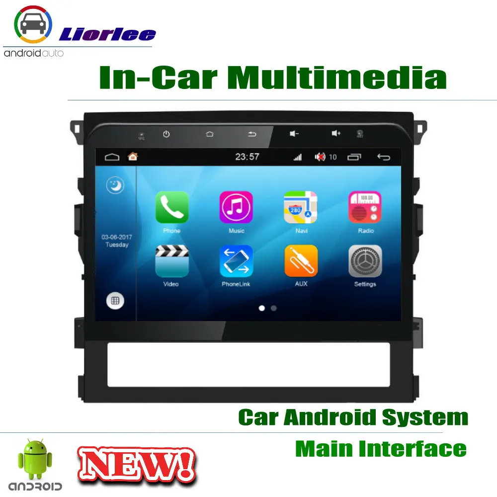 ЖК-экран Android 8 Core для Toyota Land Cruiser 2016 2017 2018 2019 автомобильное радио 3G/4G WIFI AUX USB GPS Navi