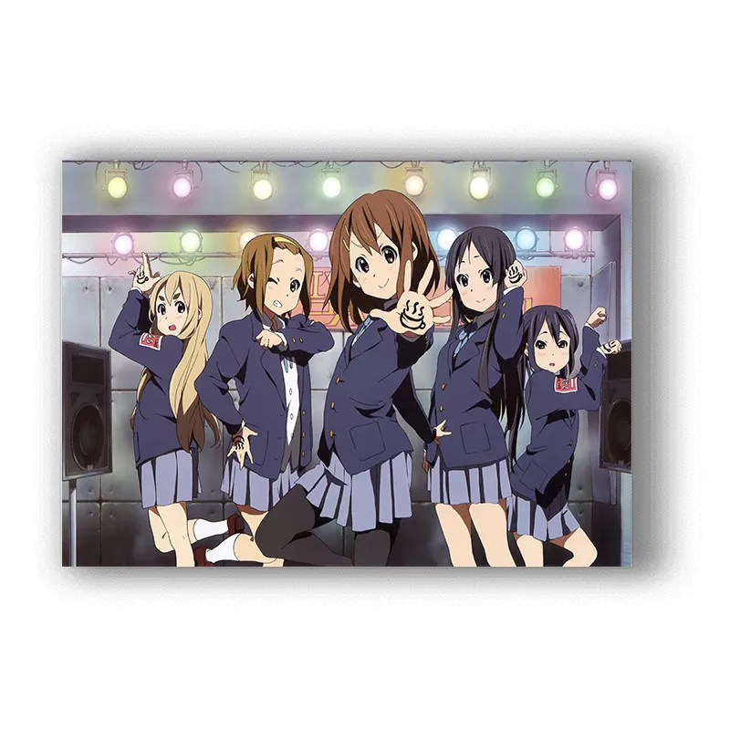 Japanese animeK-ON White Coated Paper Prints High Definition Clear Image Livingroom Bedroom Bar Decoration Home Art Brand | Дом и сад