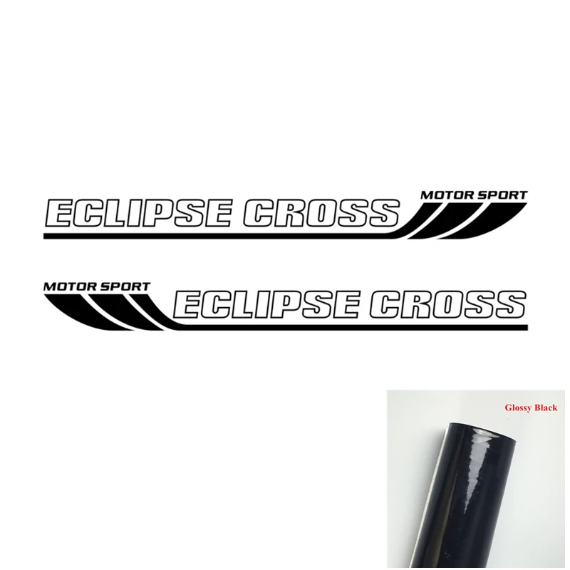 

2 шт., виниловые наклейки для Mitsubishi ECLIPSE CROSS Racing