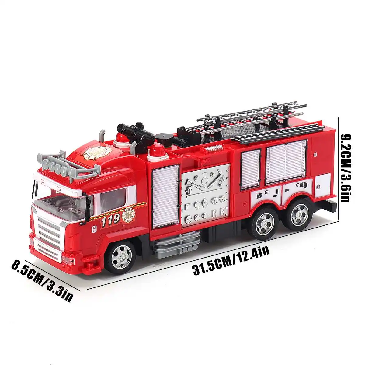 

Spray Water Truck Toy Fireman Electric Fire Truck Car Music Light Educational Toys Boy Kids Toy Gift With Remote Control