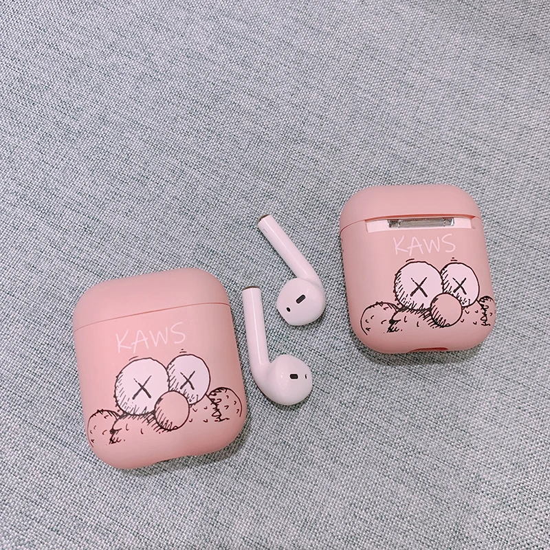 GOOYIYO-для Airpods 1 2 Чехол мультяшный наушник наушники зарядная коробка ТПУ мягкий