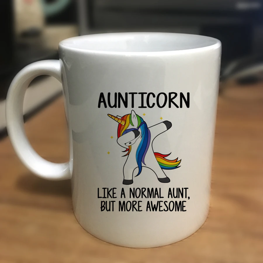 Auntiicorn кружка 110z Единорог забавные кружки тетей Подарочная Керамическая Кружка