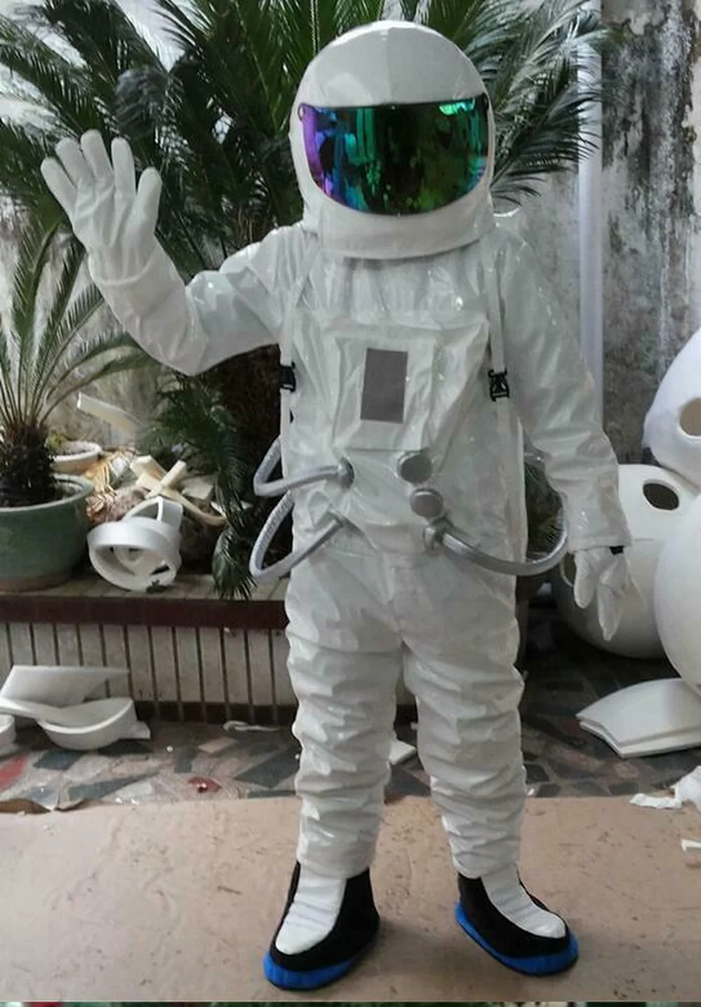 

2020 Spaceman Mascot Costume Suits Fancy Party Adult Size Dress Astronaut New Clothing Advertising Carnival Halloween Christmas