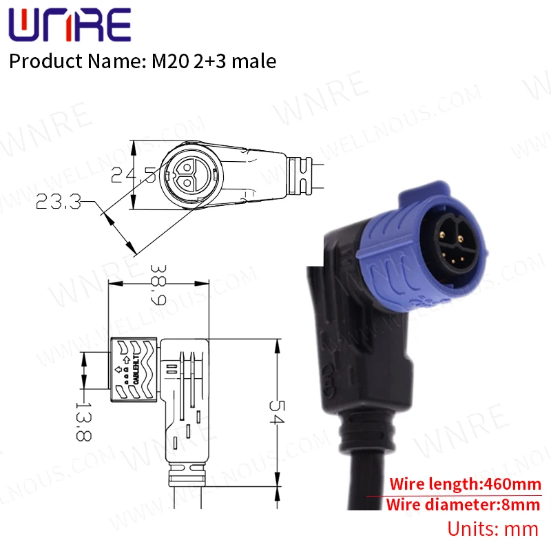 M20 Electric Bike Charging Port Female and Male Charging/Discharging Socket Waterproof Plug With Cable Wire | Обустройство дома