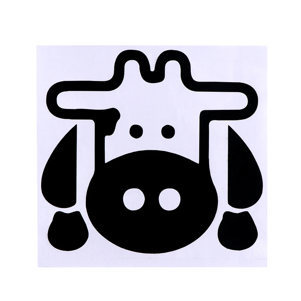 Настенная Наклейка из ПВХ для снятия черной коровьей комнаты спальни